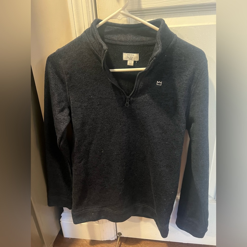 Boys Crown and Ivy Quarter Zip Fleece size 14/16